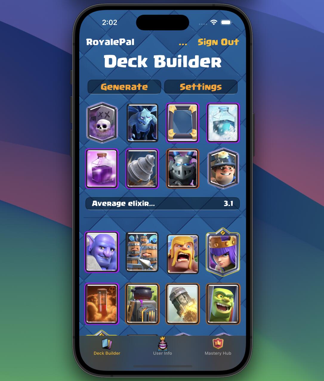 Card Deck Builder UI